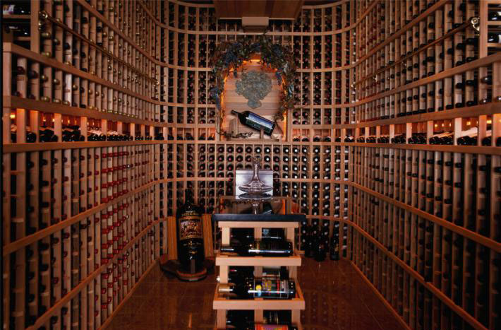 中科盛世，酒窖設計，實木酒窖定制