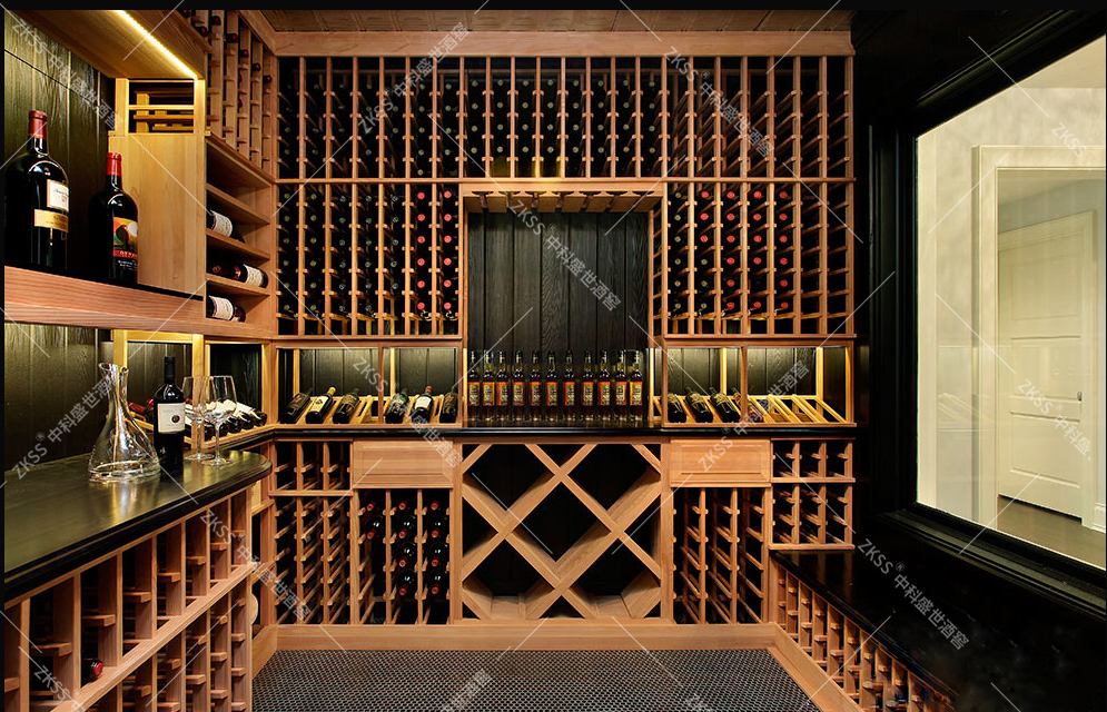 中科盛世，酒窖設計，實木酒窖定制