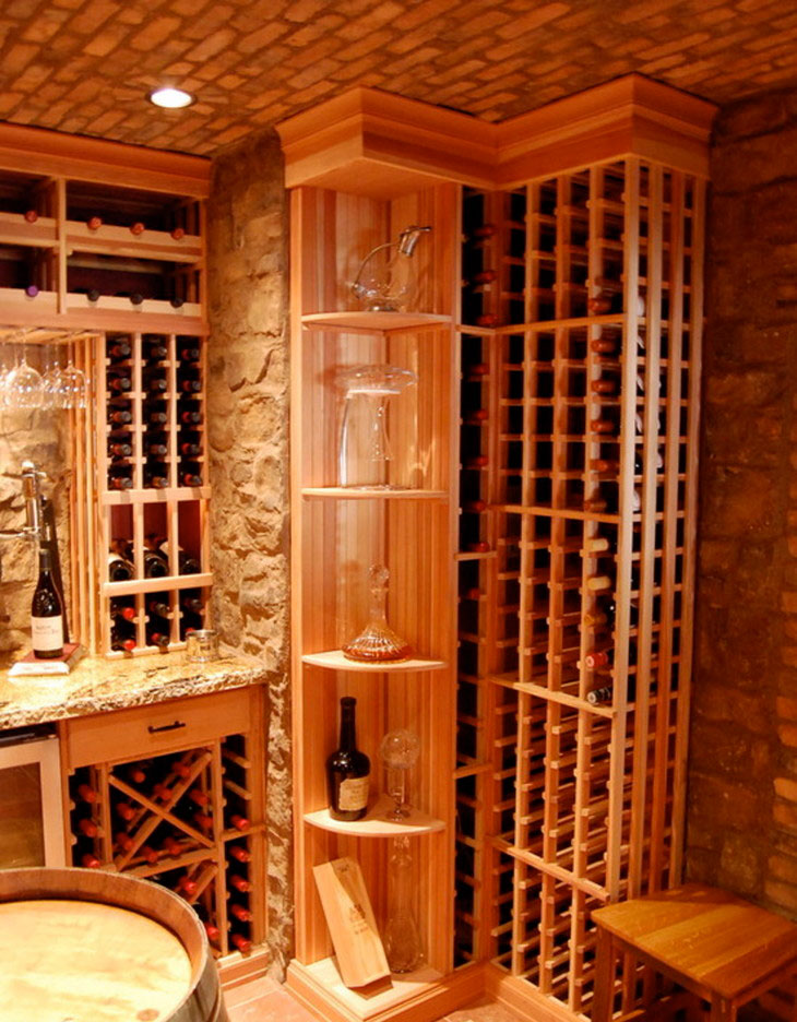 中科盛世，酒窖設計，實木酒窖定制